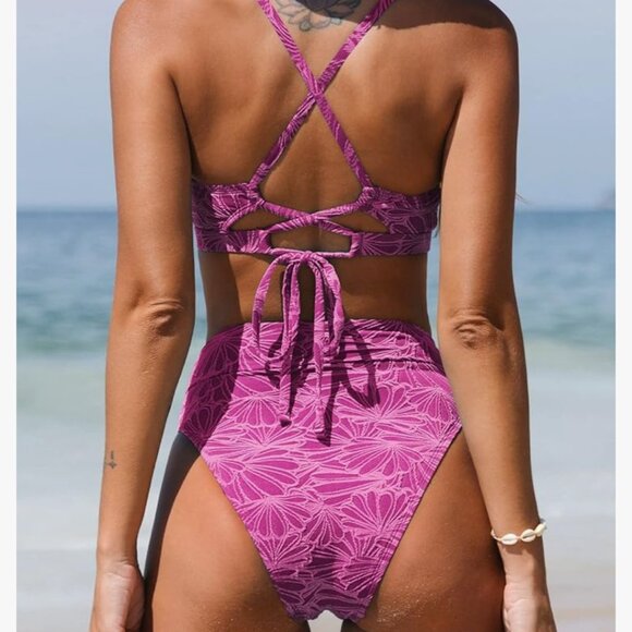 Two toned pink bikini - Picture 8 of 9